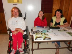    L'accueil avec Alain, Annabelle et Claire  