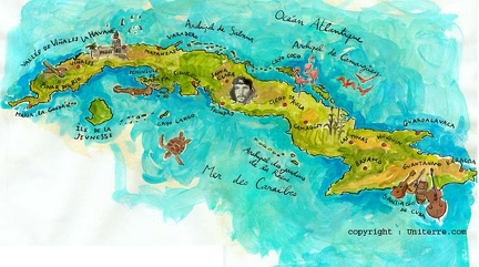 carte-cuba touristiques